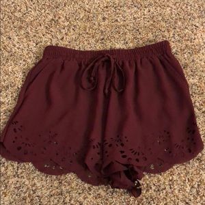 BRANDY MELVILLE Maroon Shorts